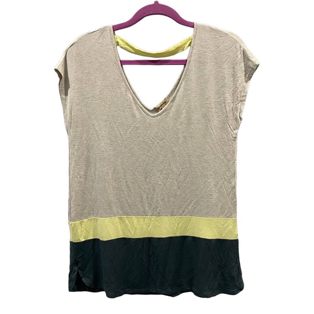 Bordeaux short sleeve top Oversized XS